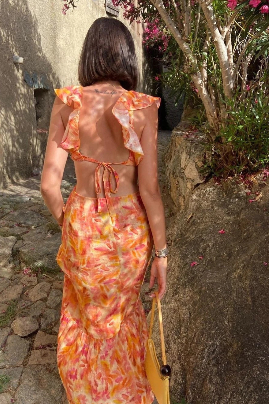 Robe rosa tropicale